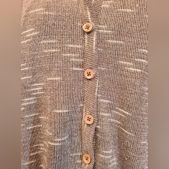 American Rag metallic brown/tan cardigan - Picture 10 of 10